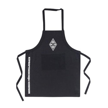 Borussia Mönchengladbach Grillschürze Classic | Offizieller Fanartikel Fohlenshop | Mit Vereinslogo und Schriftzug | Fronttasche | Verstellbares Nackenband | Kochschürze im Sale